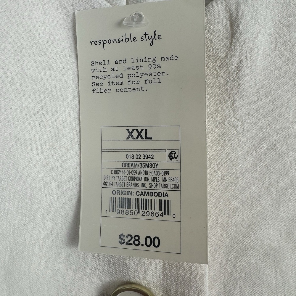 A New Day brand women's tailored vest in white, featured in size XXL. - Picture 9 of 9